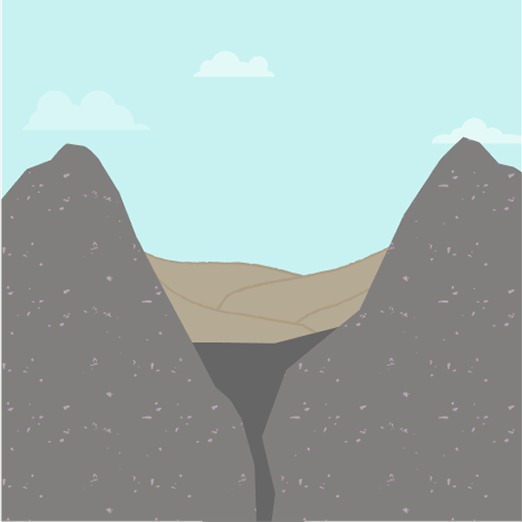 Geologic burial of sedimentary layers