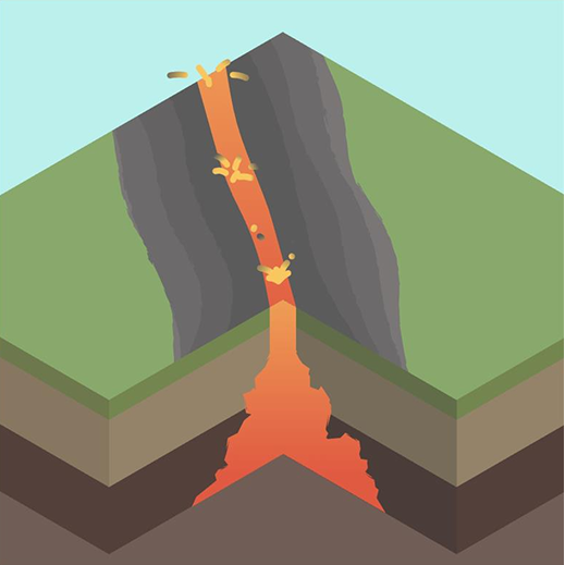 Geologic emplacement of natural hydrogen in formations under the earth's surface