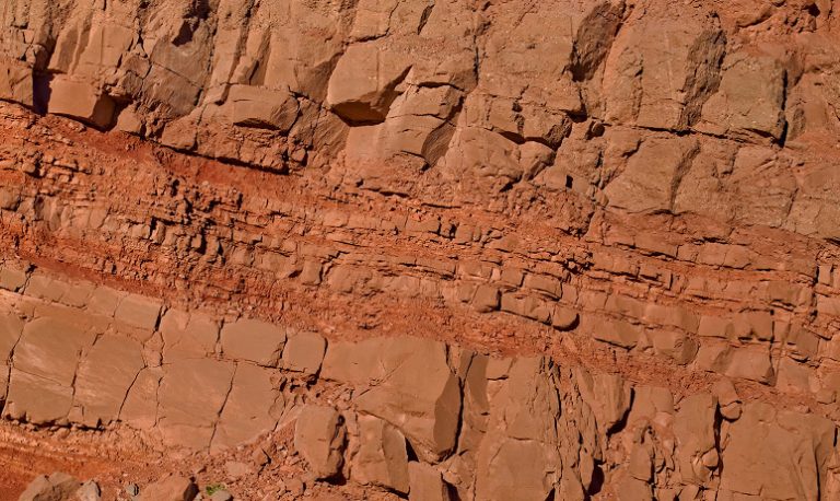 Geologic layers of red rock 65 7