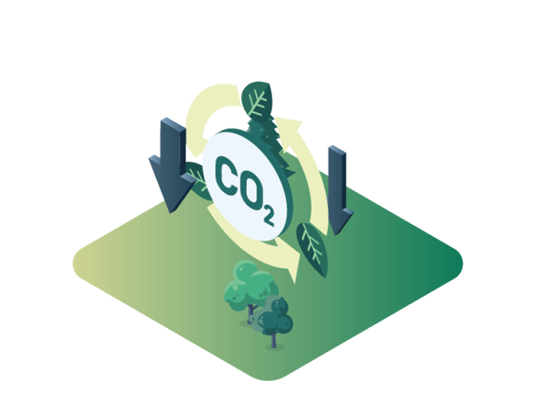 Illustration c02 recycling green grass image 6