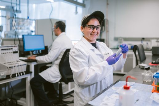 Scientist working in a lab